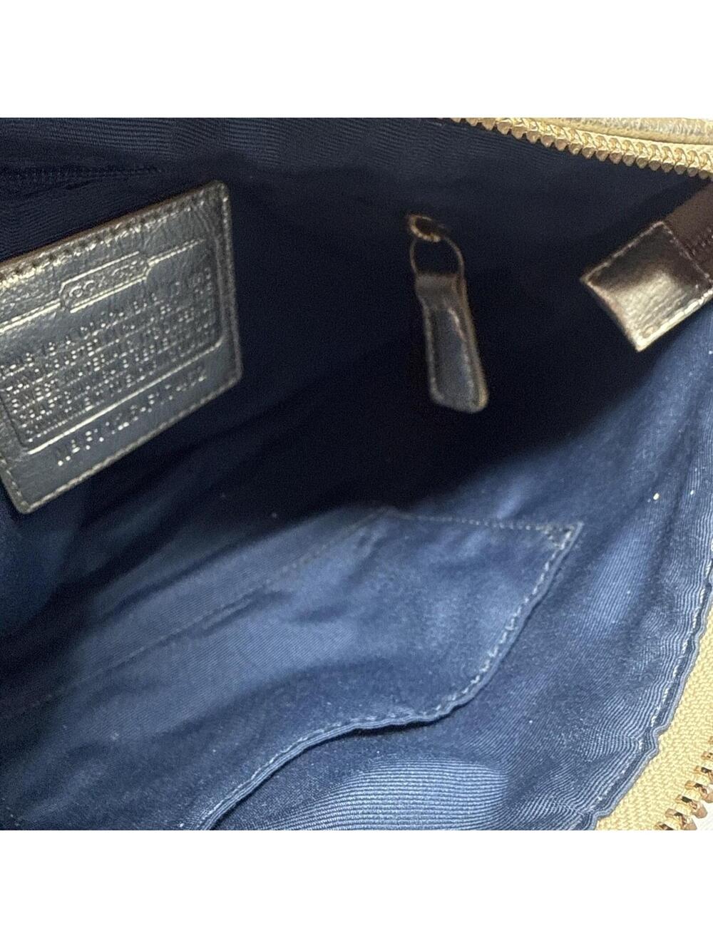 Coach Poppy Signature Script New York 1941 Navy/Gold/Metallic - Picture 12 of 15